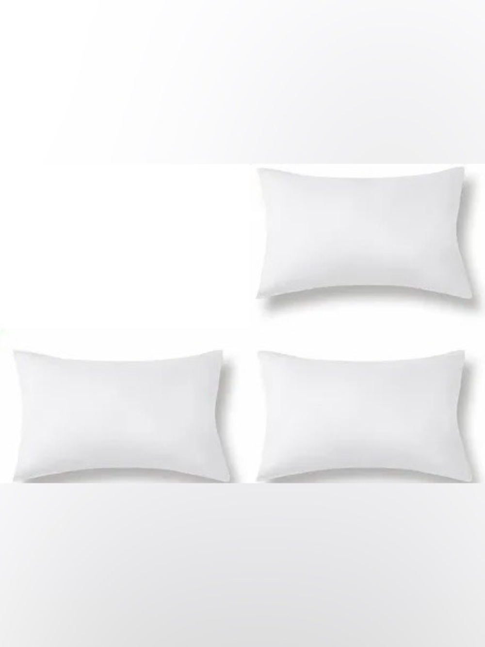 NEW Throw Pillow Inserts Rectangle Decorative Sham Stuffer - Set of 3